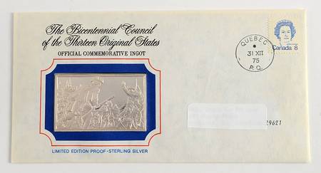 Bicentennial Council Ingots Quebec Campaign Diverts British Strength - No Box