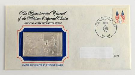 Bicentennial Council Ingots Committee Of Secret Correspondence - No Box