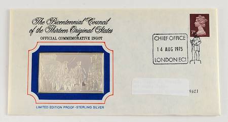 Bicentennial Council Ingots Final Plea For Peace - No Box