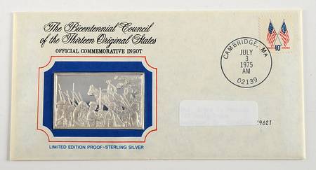 Bicentennial Council Ingots Washington Takes Command - No Box