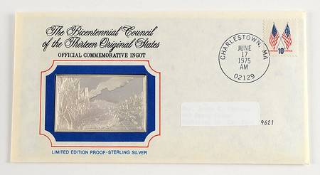 Bicentennial Council Ingots Battle Of Bunker Hill - No Box