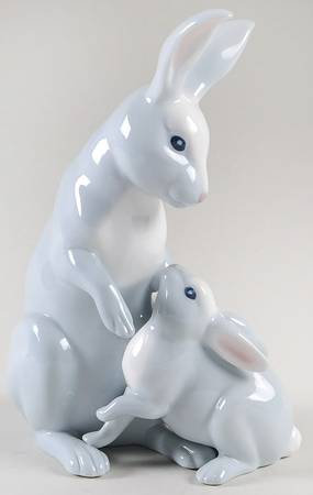 Mother & Baby Animals Cherised Love-Bunnies - No Box