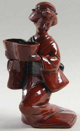 Ceramique Vernissage Geisha Holding Basket-Cinnabar - No Box