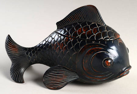 Ceramique Vernissage Fish Box-Black - No Box