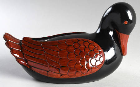 Ceramique Vernissage Duck-Black/Cinnabar - No Box