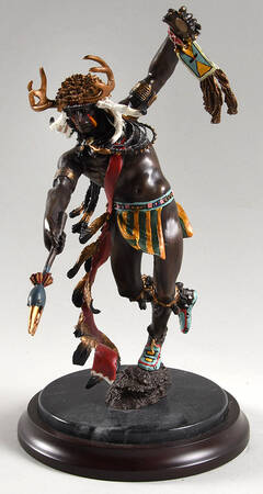 Native American Bronzes Spirit Of The Crow - No Box