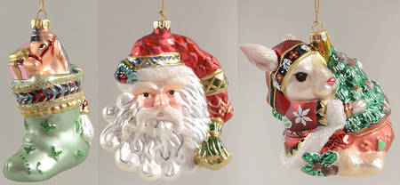 Today's Treasures Tomorrow's Traditions Stocking/ Rabbit/ Santa Boxed Set Of 3 - Boxed