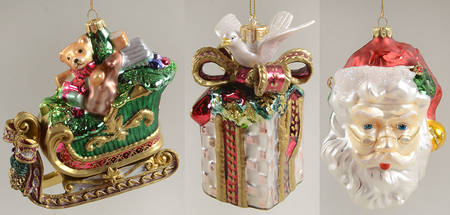 Today's Treasures Tomorrow's Traditions Santa/ Gift/ Sleigh - Boxed Set Of 3 - With Box
