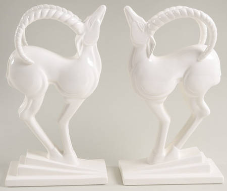 Book Ends Antelope-White - No Box
