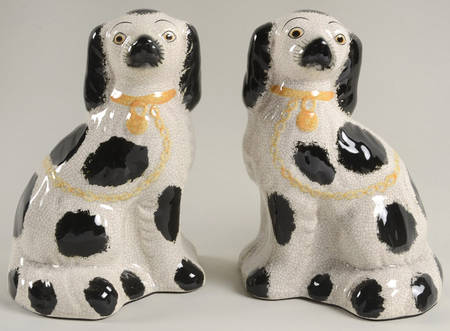 Book Ends English Spaniels-Black Spots - No Box