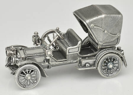 Silver Car Miniatures by Franklin Mint