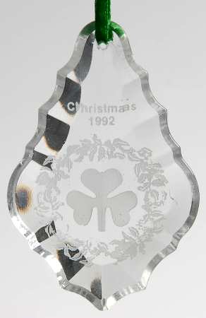 Galway Annual Christmas Ornament Shamrock - Boxed