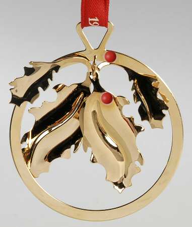 Annual Christmas Mobile Ornament Christmas Holly - Boxed
