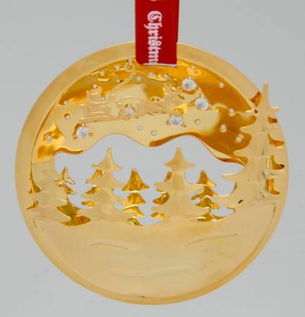 Annual Christmas Mobile Ornament Starry Winter Night - Boxed
