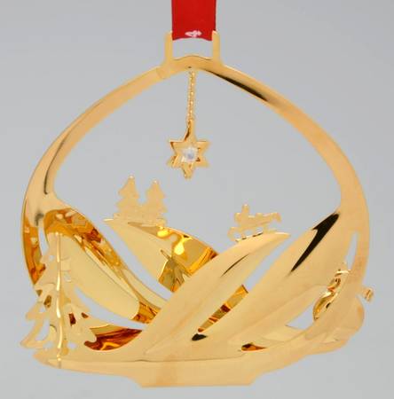 Annual Christmas Mobile Ornament Snowscape - Boxed