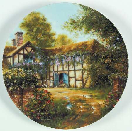 Along An English Lane Cottage Around The Bend - Boxed