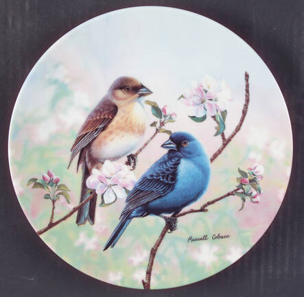 Glorious Songbirds Indigo Buntings And Spring Blossoms - Boxed