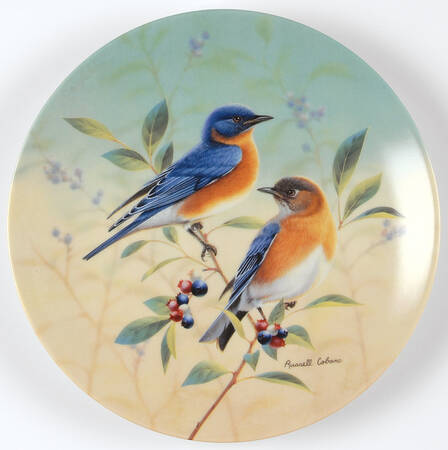 Glorious Songbirds Bluebirds In A Blueberry Bush - Boxed