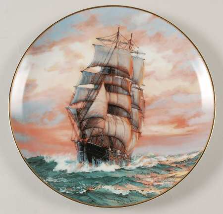 Golden Age of Clipper Ships The Blue Jacket At Sunset  - Boxed