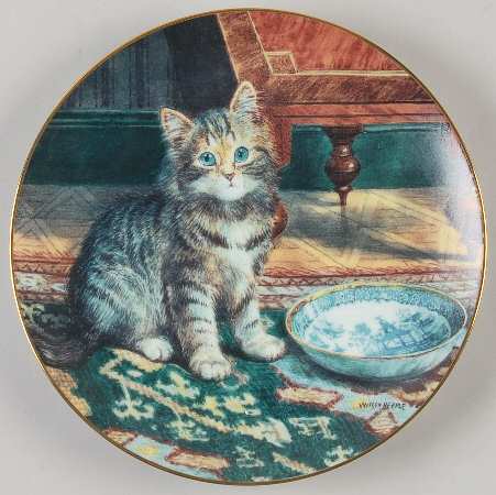 Victorian Cat Capers My Bowl Is Empty - No Box