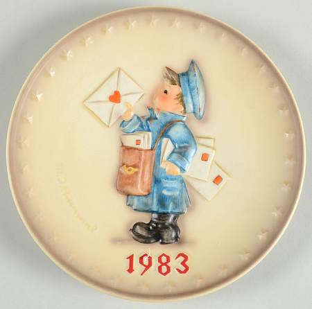 Hummel Annual Plate-Goebel Postman - Boxed