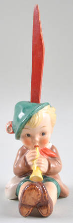 Comic Figurines (KF Mark) Boy W/ Horn Pretzel Holder - Boxed