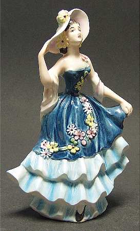 Ladies (FF Mark) Lady In Blue Floral Dress - No Box