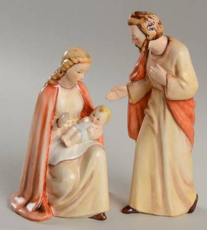 Religious Figurines (HX Mark) Holy Family (Set Of 2) - No Box