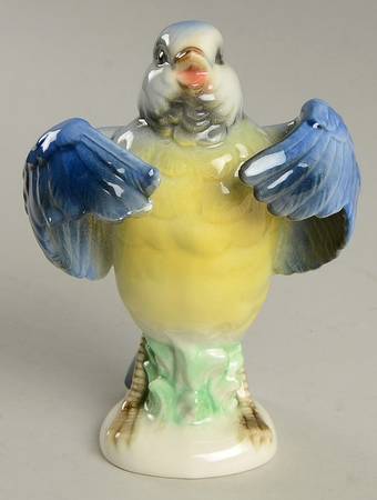 Bird Figurines Blue Titmouse - No Box