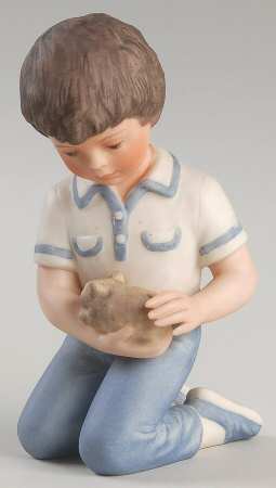 Frobek Figurines Boy With Hamster - Boxed