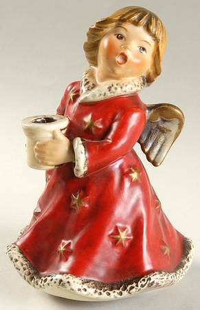 Religious Figurines (HX Mark) Musical Angel Candle Holder - No Box