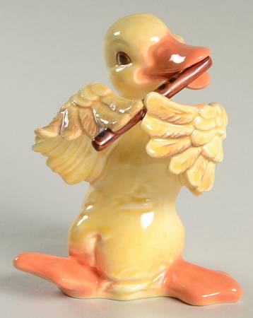 Barnyard Band Duck Playing Flute - Boxed