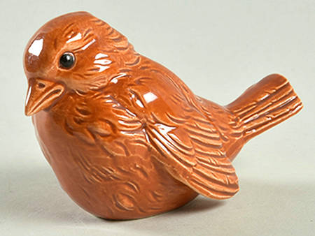 Bird Figurines Sparrow-Rust - No Box