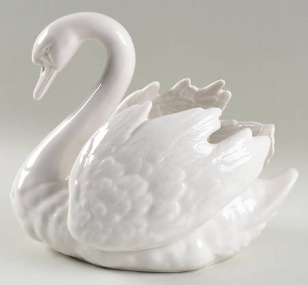 Bird Figurines Swan Planter - No Box