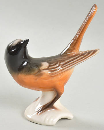 Bird Figurines Redstart-Glazed - No Box159a