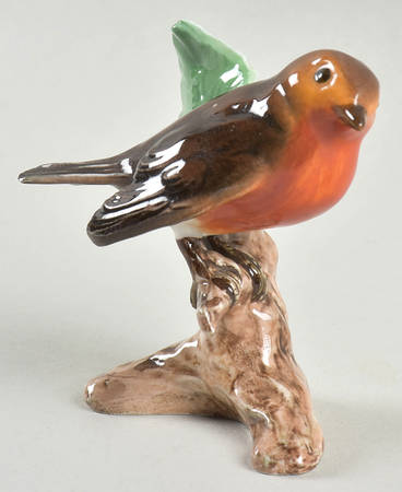 Bird Figurines Robin-Glossy - No Box
