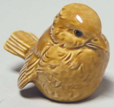 Bird Figurines Sparrow-Light Brown - No Box
