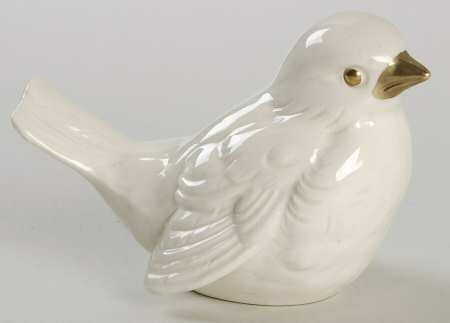 Bird Figurines Sparrow-White - No Box