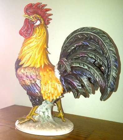 Bird Figurines Rooster - No Box