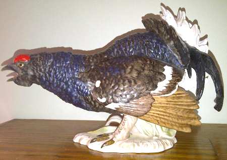Bird Figurines Fighting Cock - With Box Bx367