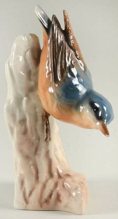 Bird Figurines Nuthatch-Glazed - No Box
