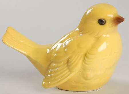Bird Figurines Sparrow-Yellow - Wtih Box Bx385