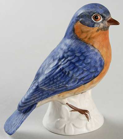 Bird Figurines Bluebird - Bx401 With Box