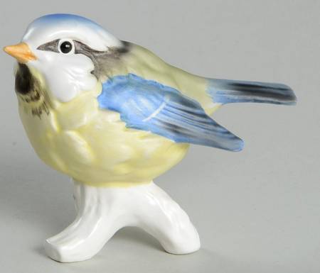 Bird Figurines Blue Titmouse - With Box Bx412