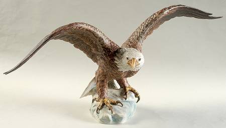 Bird Figurines Eagle-Wings Out - No Box