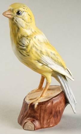 Bird Figurines Canary-Bisque - No Box