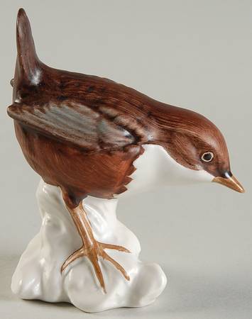 Bird Figurines White Throated Dipper - No Box