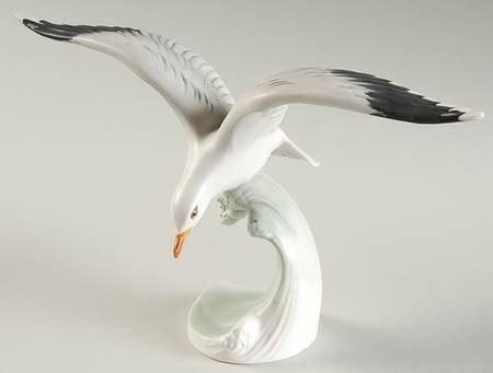 Bird Figurines Silver Gull - No Box