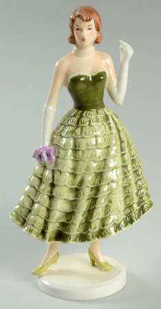 General Federation of Womens Clubs Iii Of 4-Lady In Green Dress - No Box