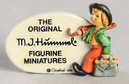 Hummel Miniature Figurine-Bronze Merry Wanderer Plaque - Boxed